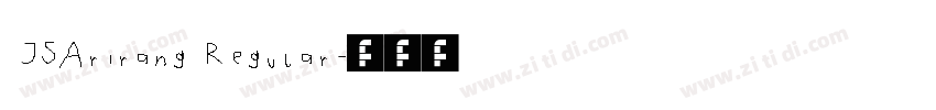 JSArirang Regular字体转换